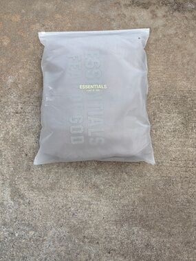 Essentials Men’s Jacket - Light Gray with Yellow Logo